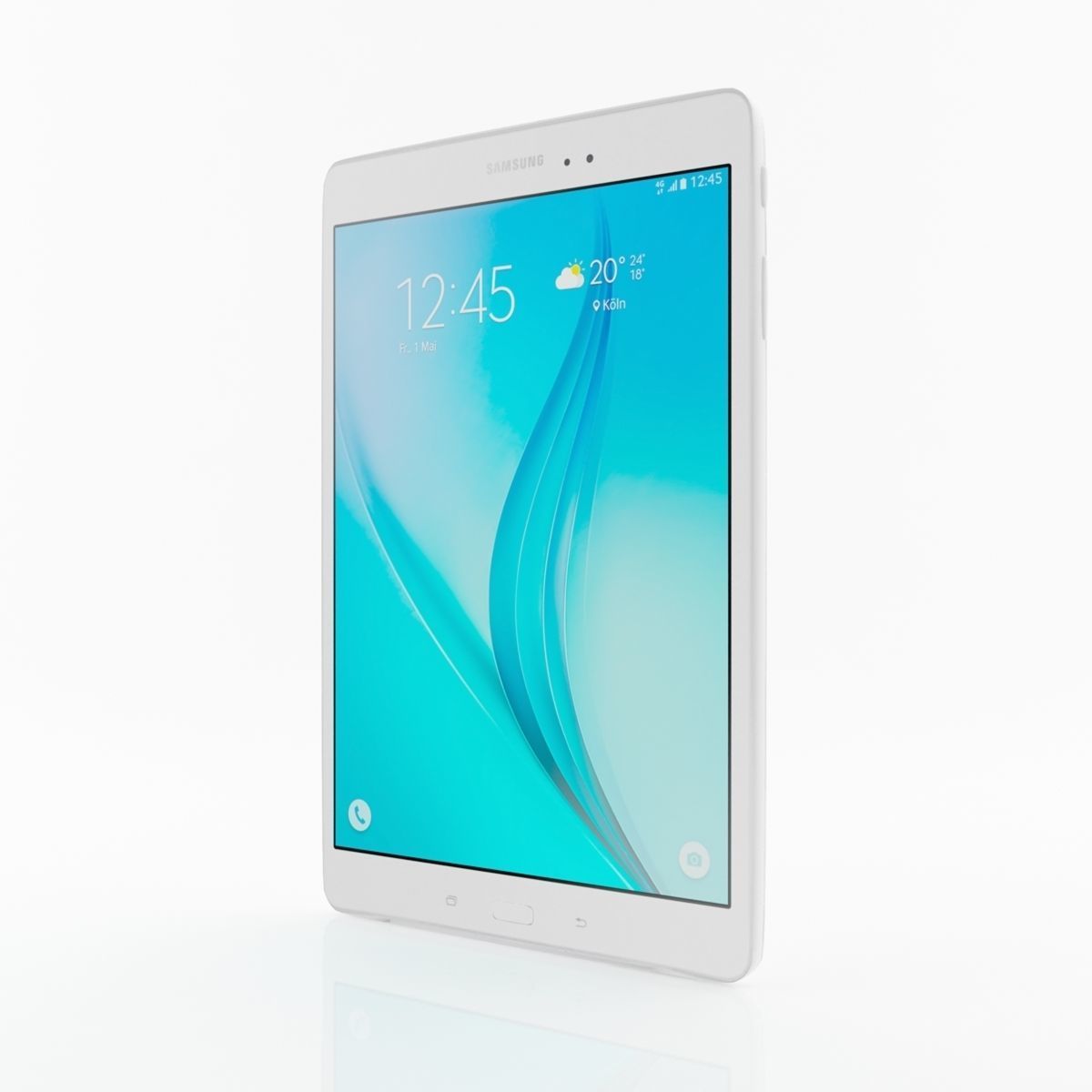 Samsung Galaxy Tab E 9 7 white 3D model_4