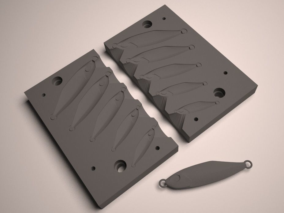 Metal jig Mold Model 01 3D print model_1