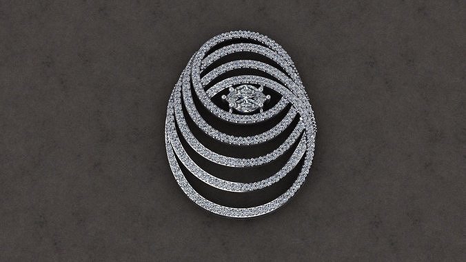 pendent damond 3 3D print model