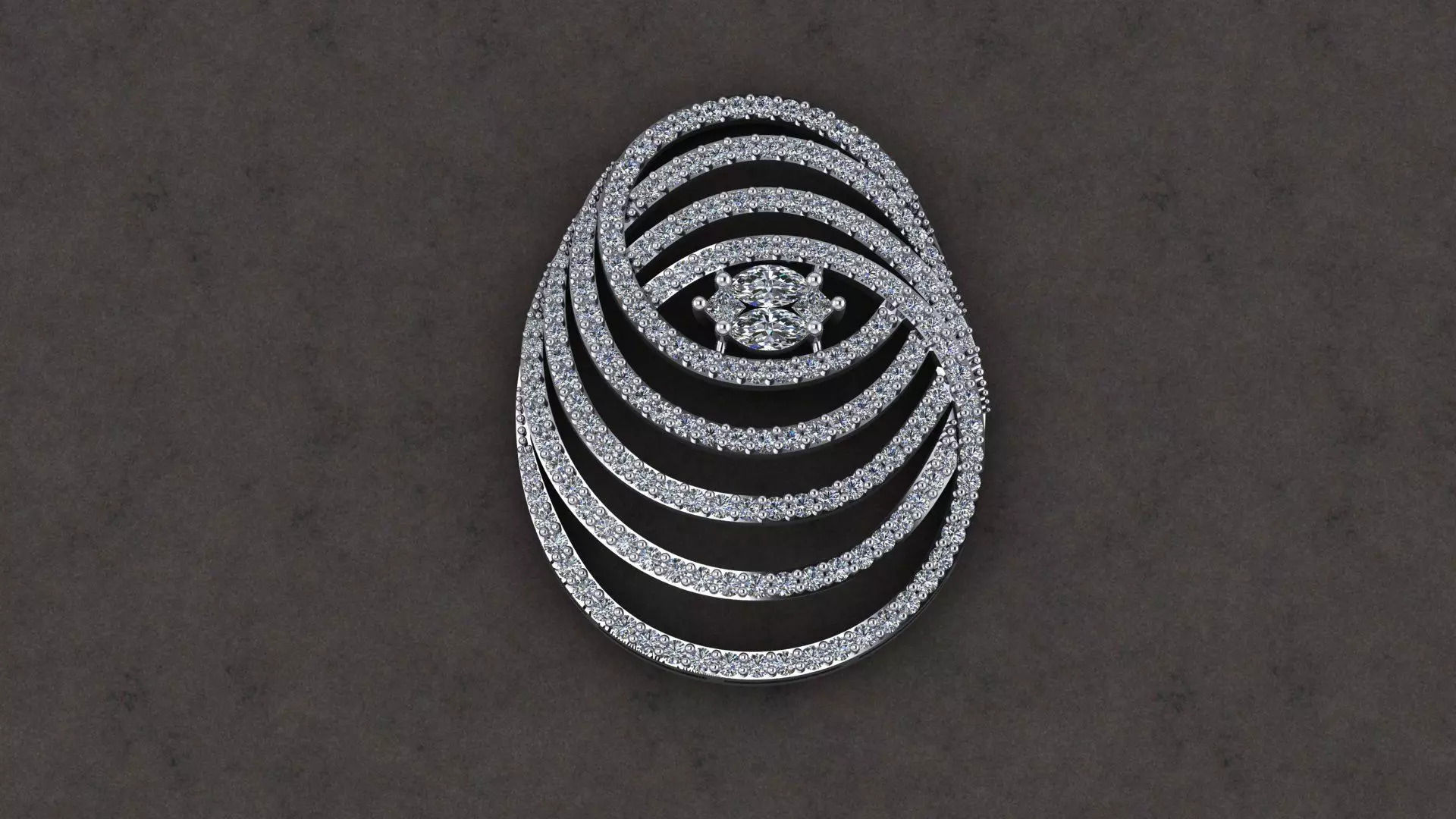 pendent damond 3 3D print model