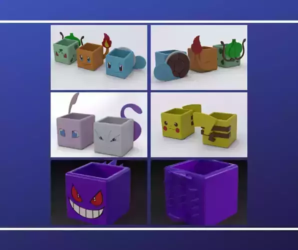 POKEMON PACK MACETAS FLOWERPOT