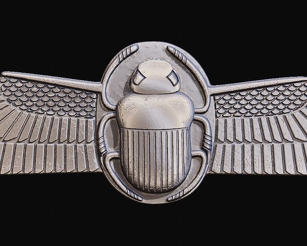 Egyptian Scarab Beetle for CNC Router and 3D print model