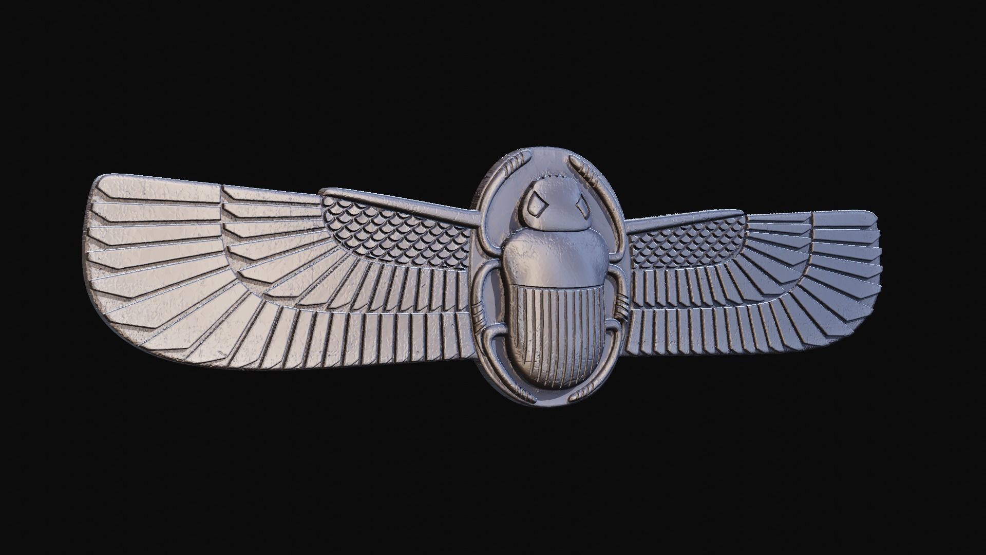 Egyptian Scarab Beetle for CNC Router and 3D print model_3