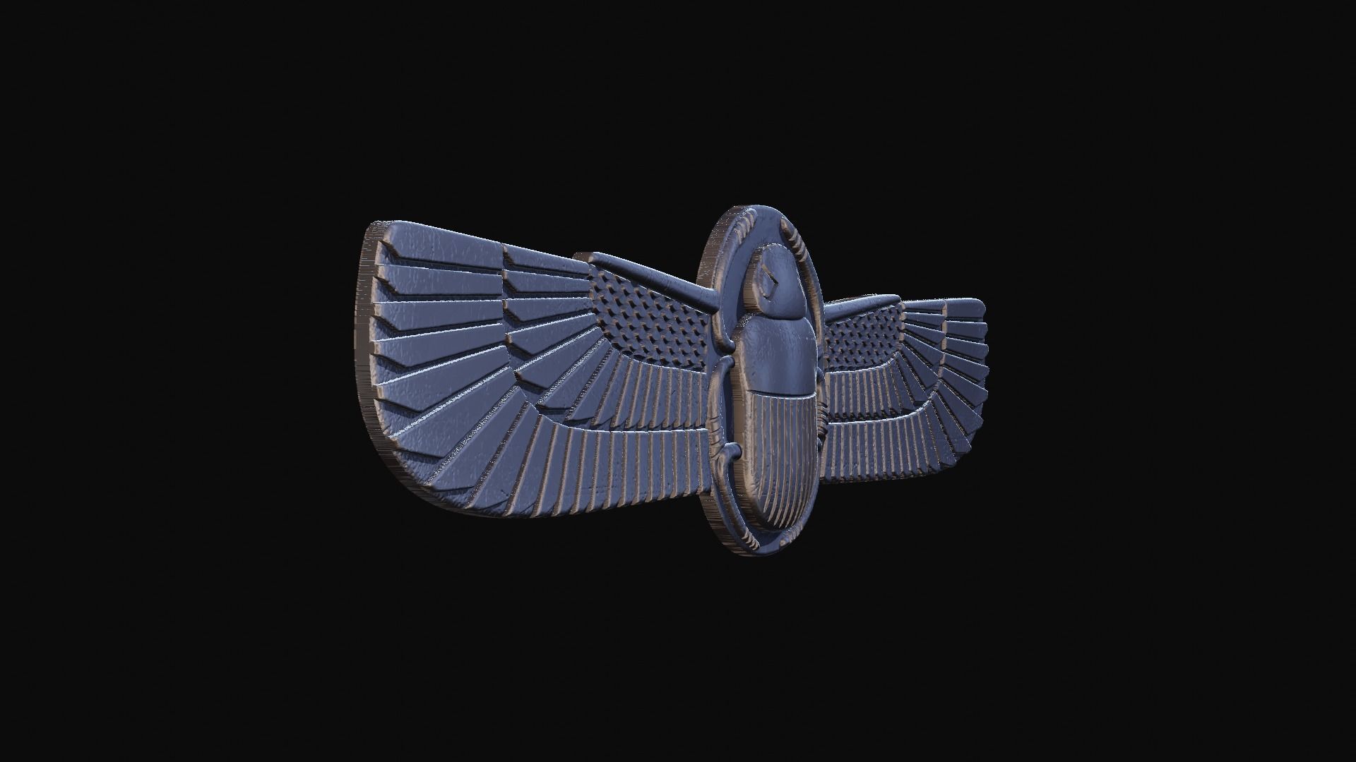 Egyptian Scarab Beetle for CNC Router and 3D print model_4