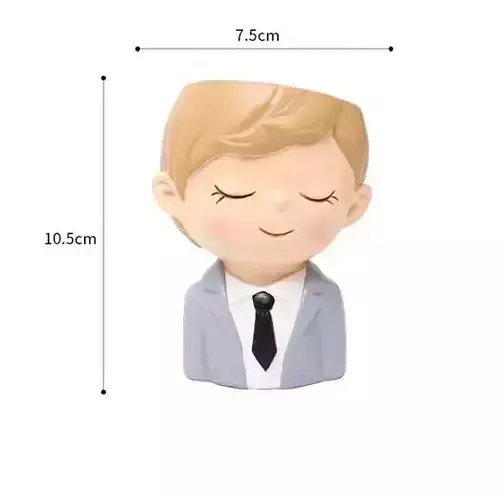 Cute girls and boys planters 2 of 4 for 3d printing 3D print model