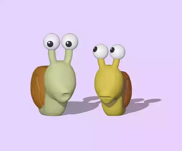 Snails two alien figurines