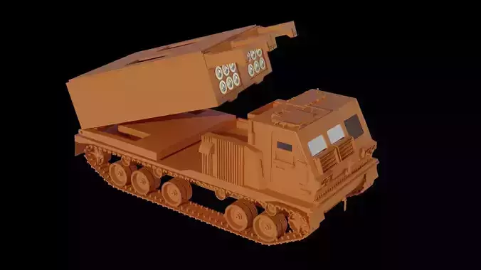 M270 Multiple Launch Rocket System 3D model