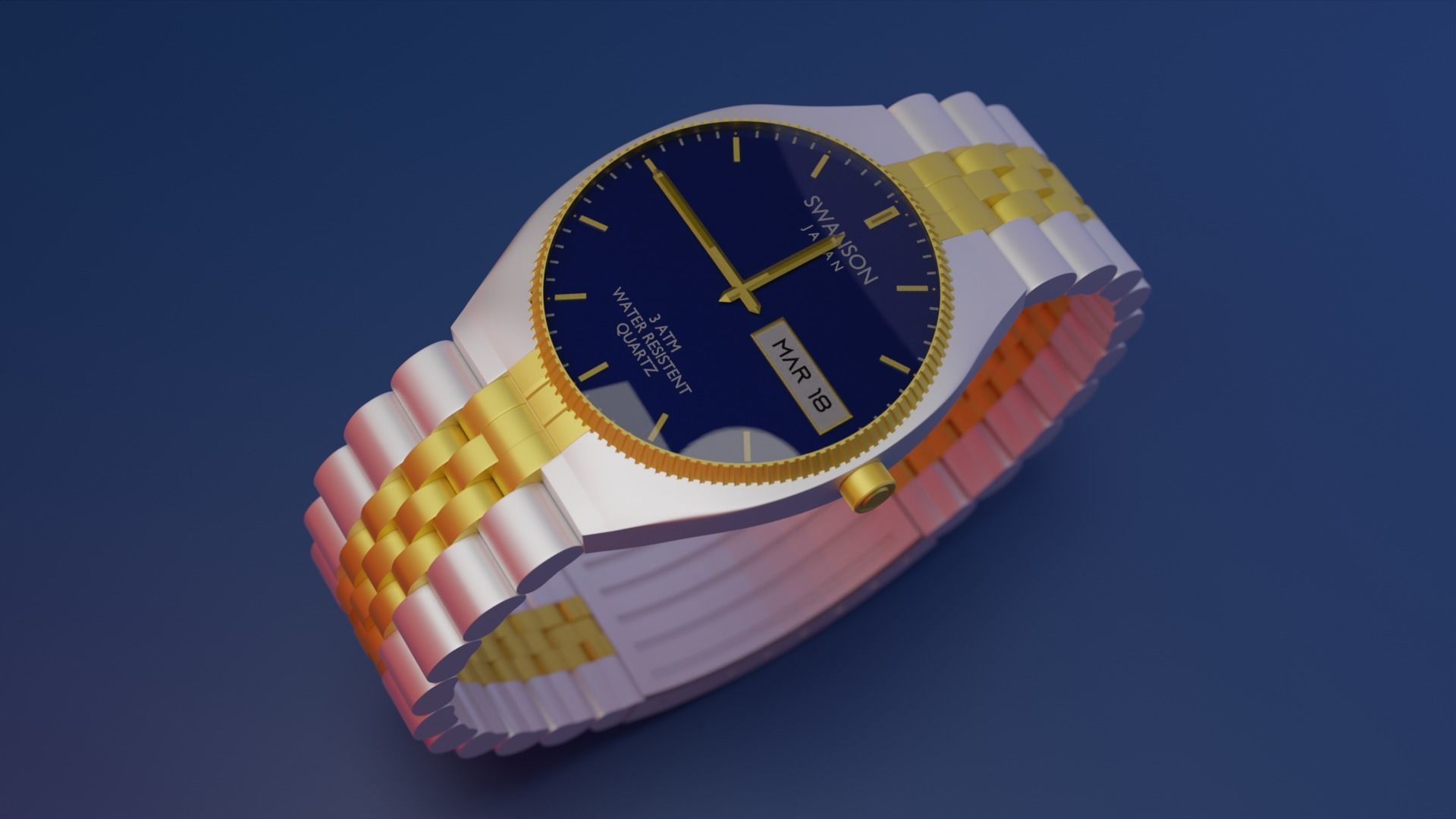 Watch SWANSON Japan 3D model_1