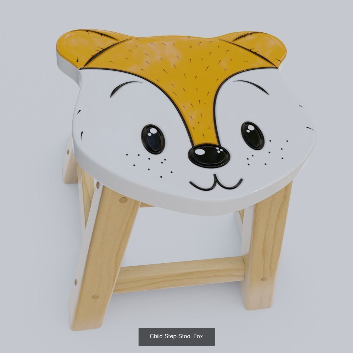 Childrens stool 3D Model Collection_5