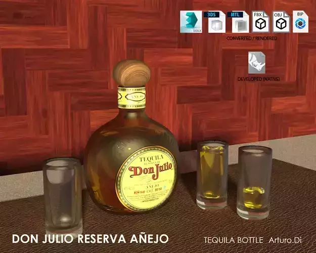 Tequila Don Julio Reserva Anejo  3D model