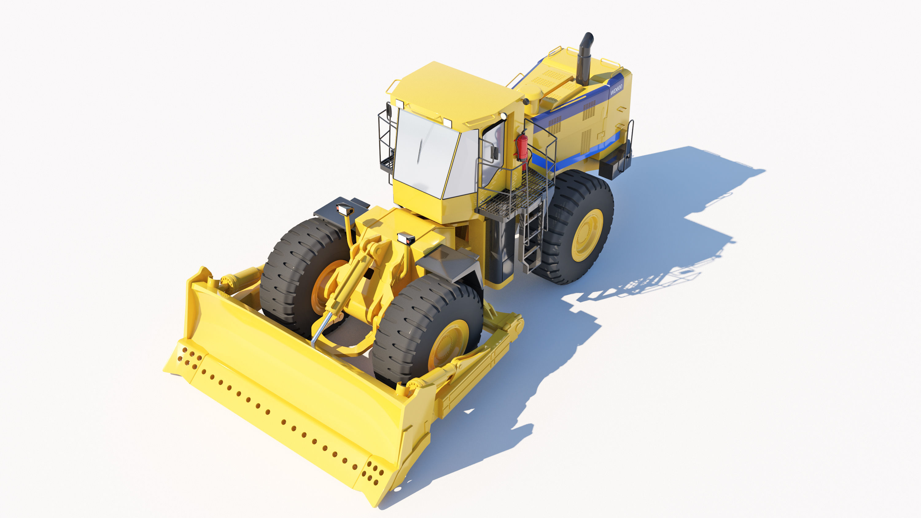 Wheel Dozer 3D model 3D model_3