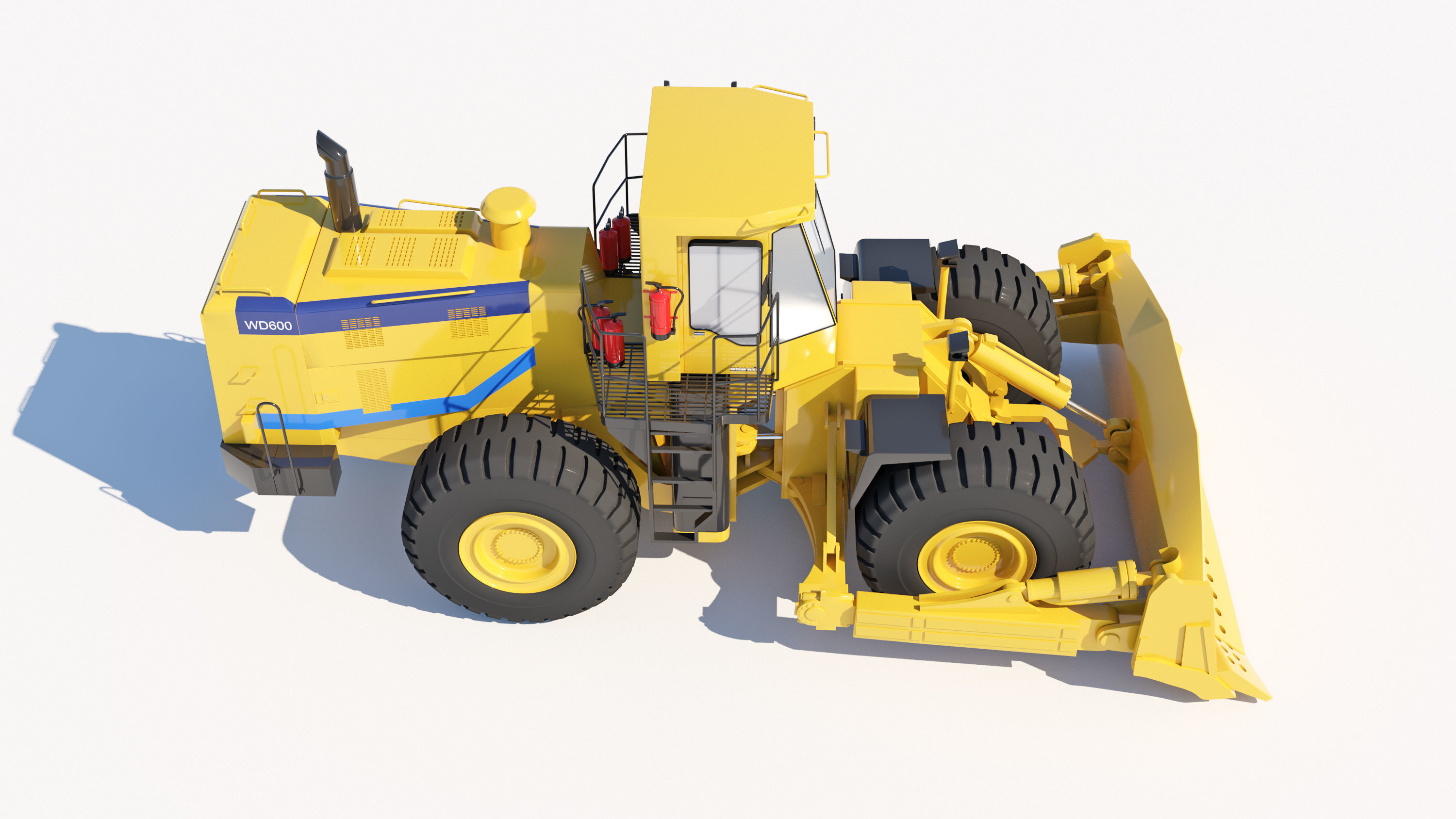Wheel Dozer 3D model 3D model_5