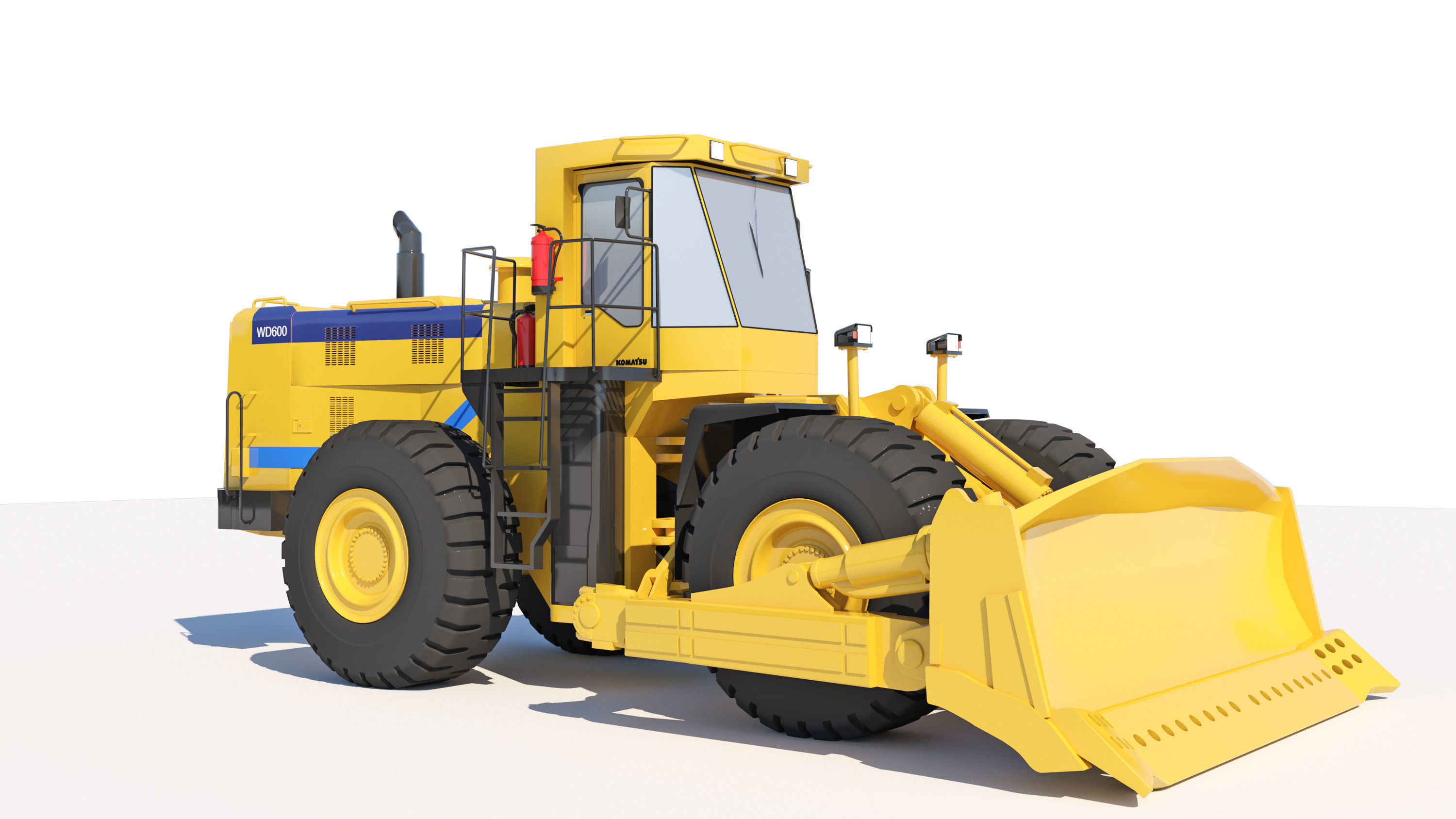 Wheel Dozer 3D model 3D model_2