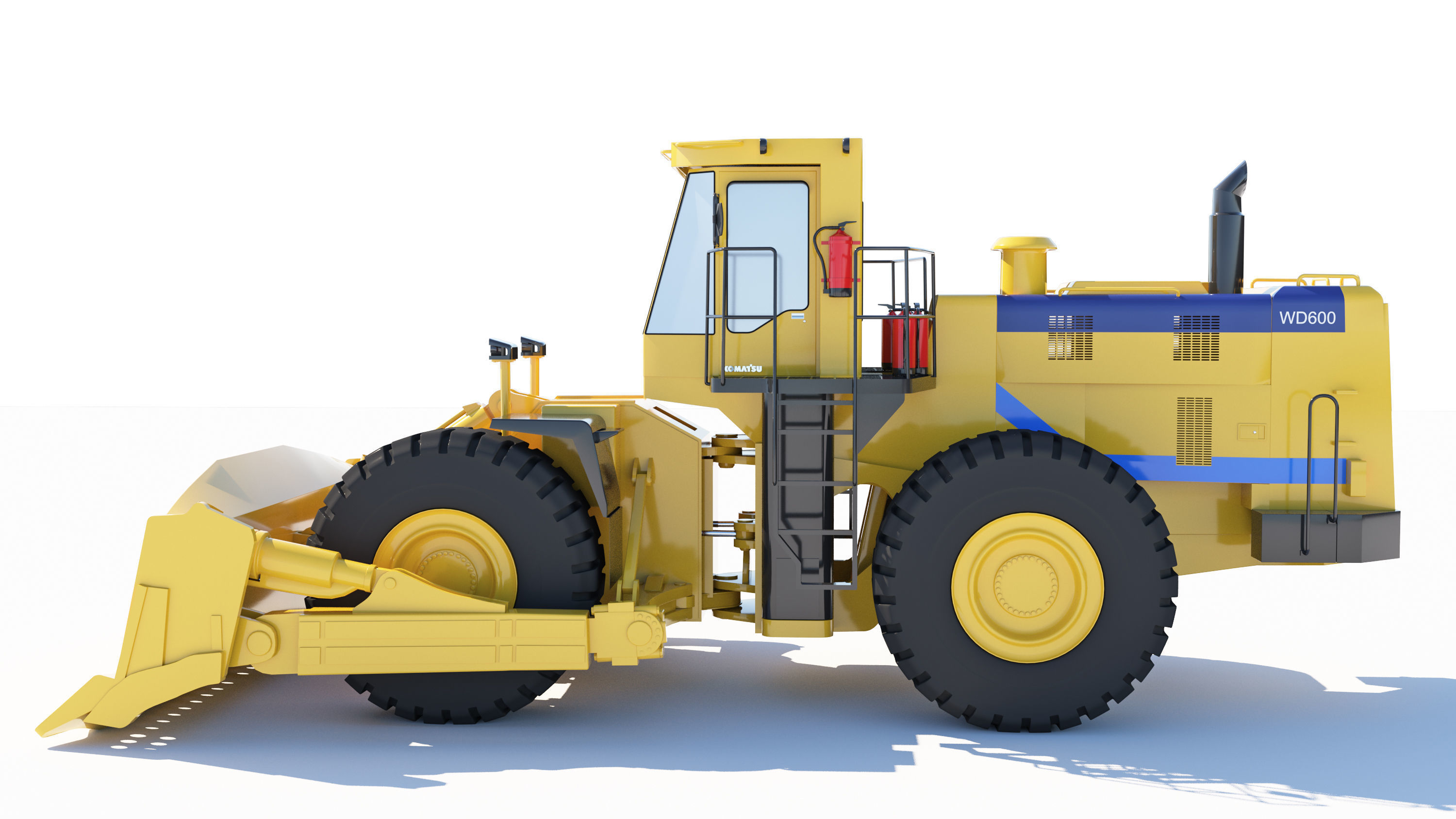 Wheel Dozer 3D model 3D model_4