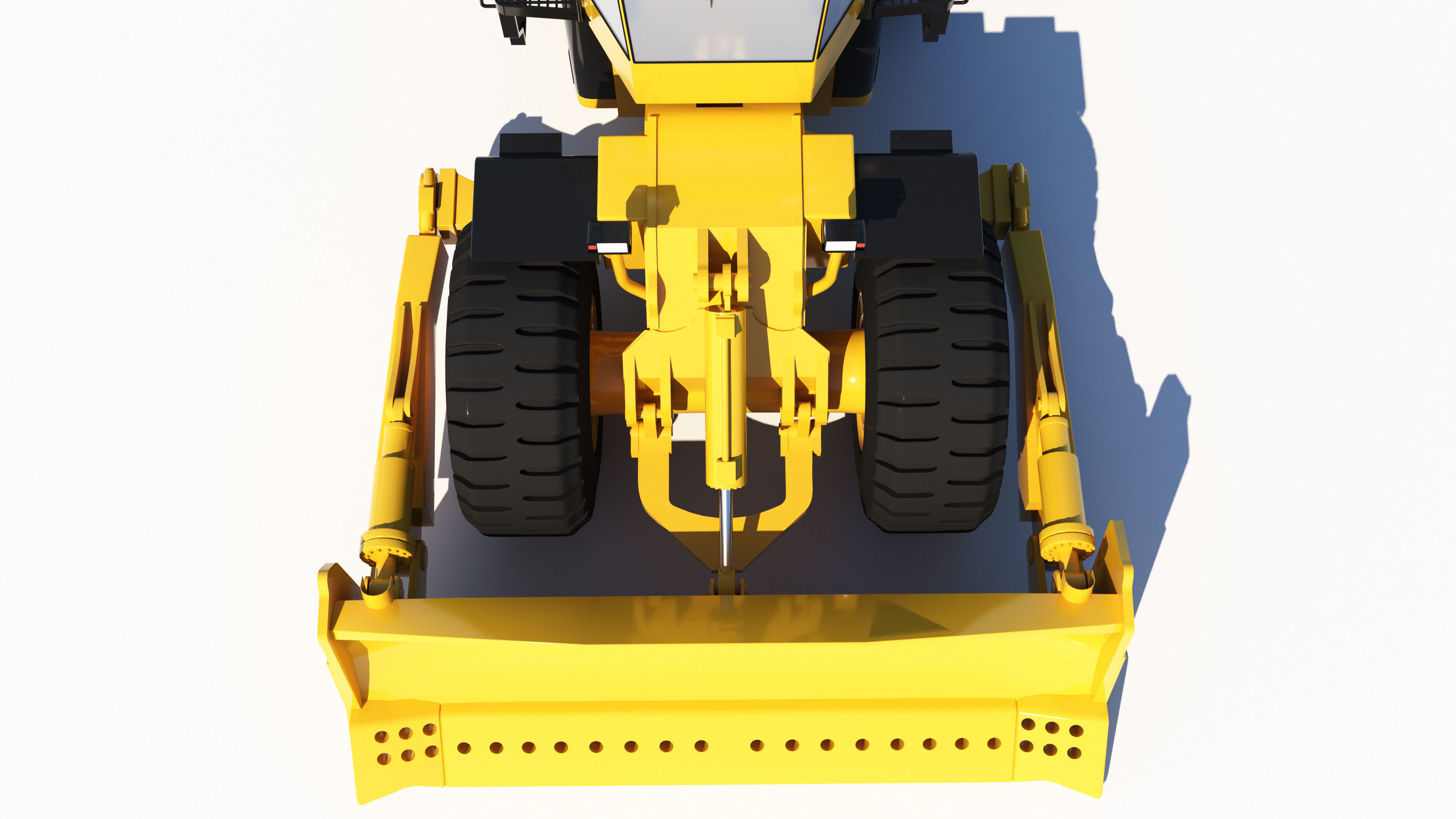 Wheel Dozer 3D model 3D model_7