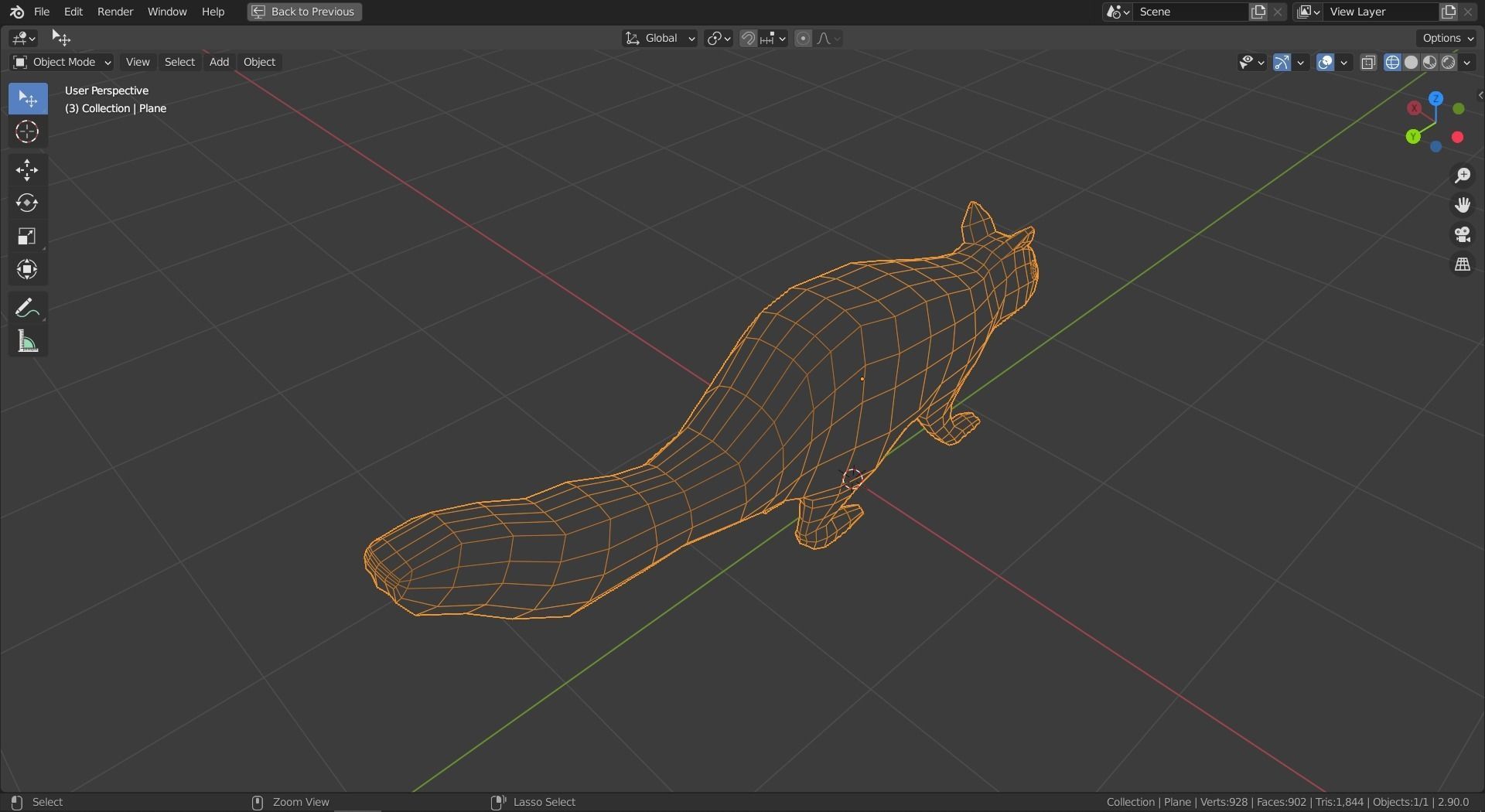 Cartoon Squirrel Low-poly 3D model_7