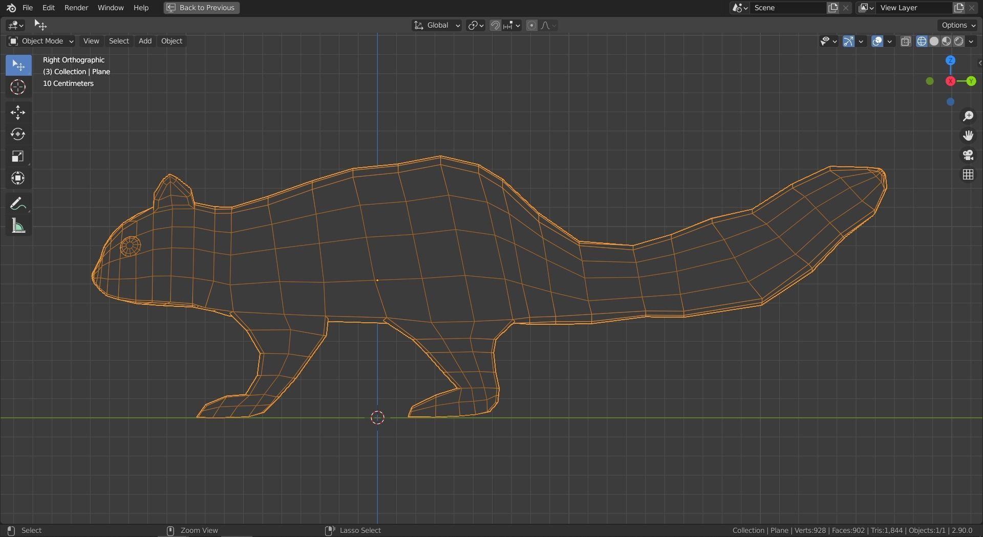 Cartoon Squirrel Low-poly 3D model_8