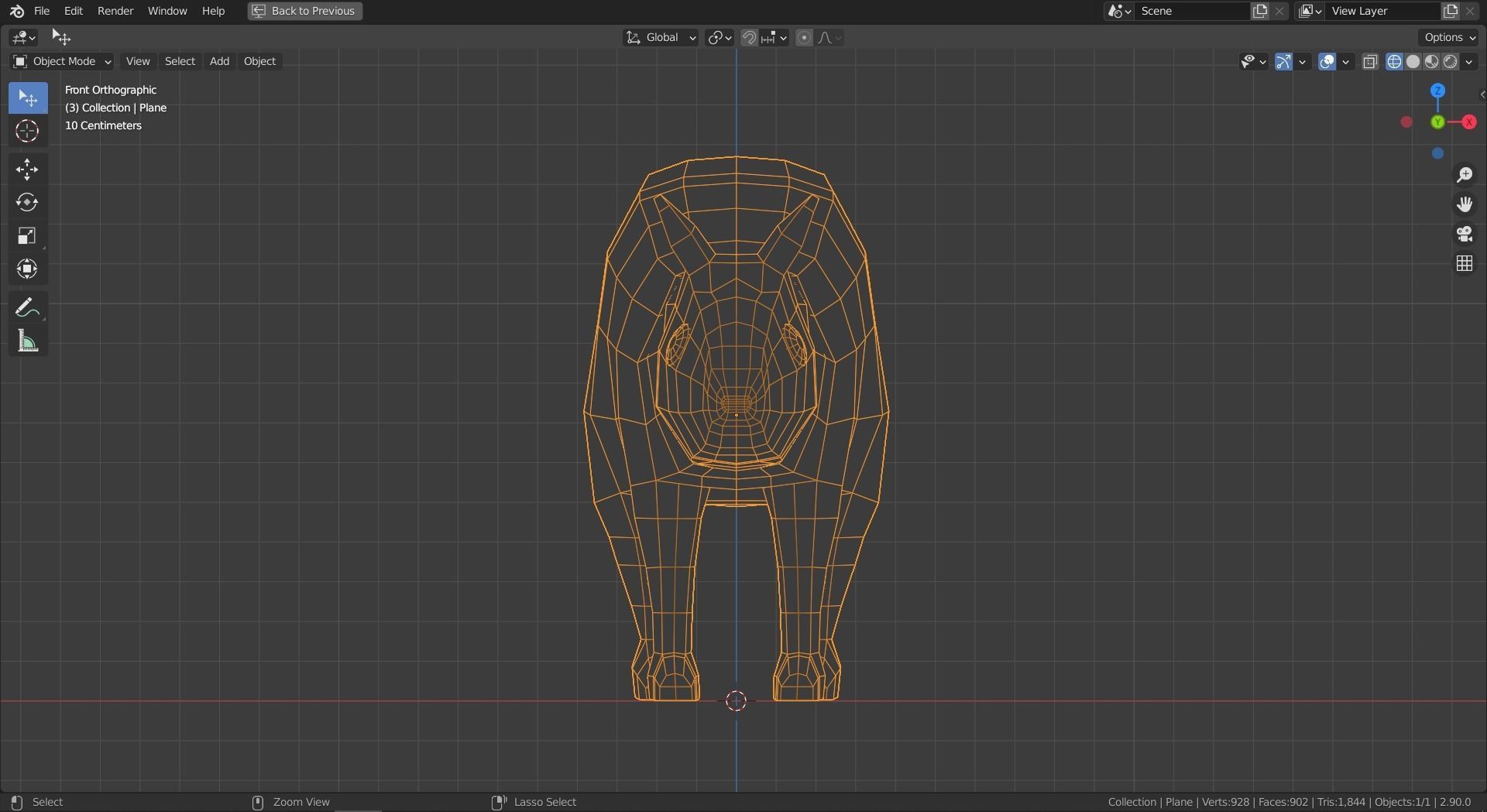 Cartoon Squirrel Low-poly 3D model_10