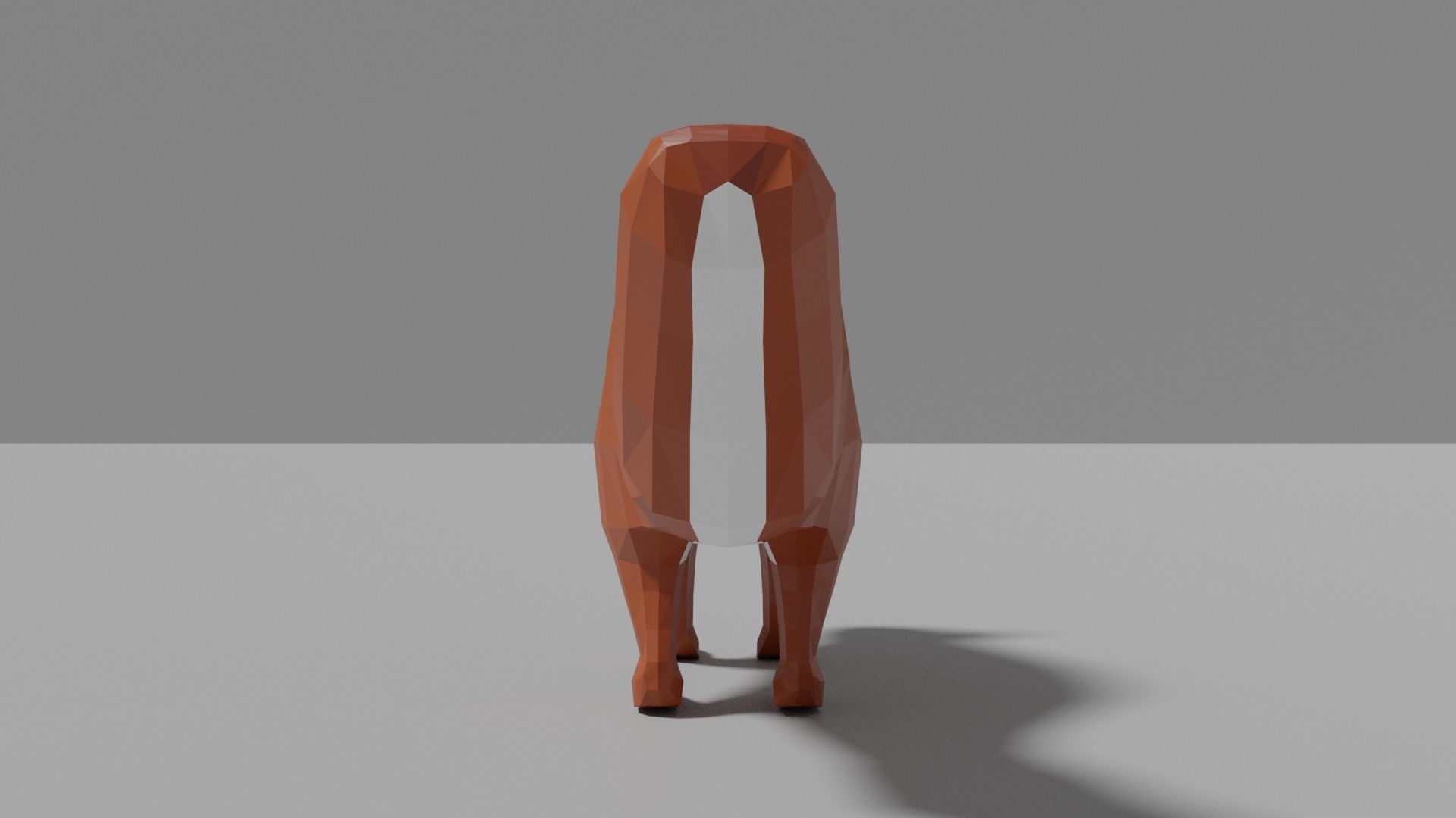 Cartoon Squirrel Low-poly 3D model_5