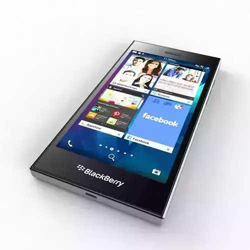 BlackBerry Leap black 3D model