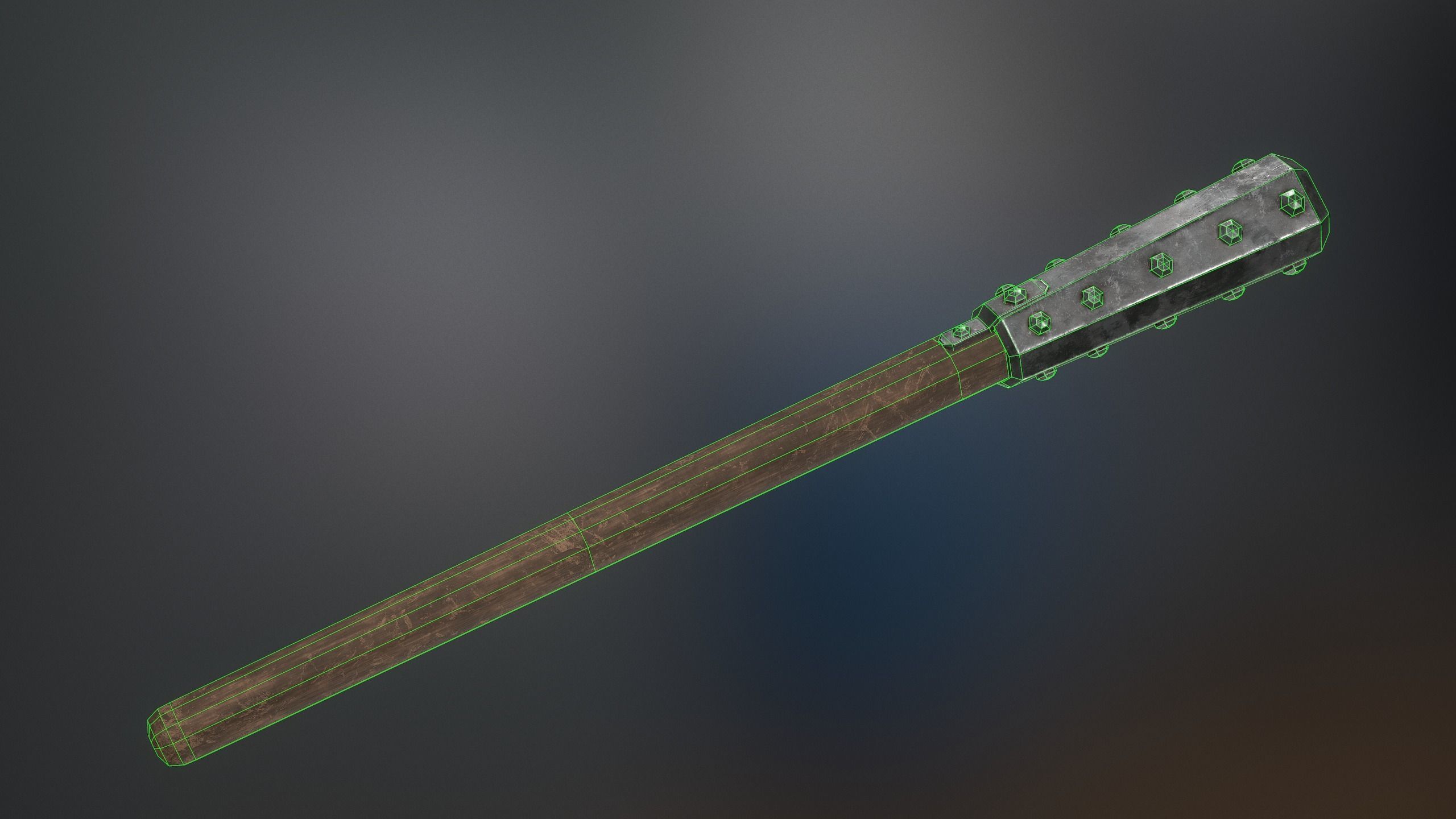 Medieval Weapons Mace Collection - 01 Low-poly 3D model_21