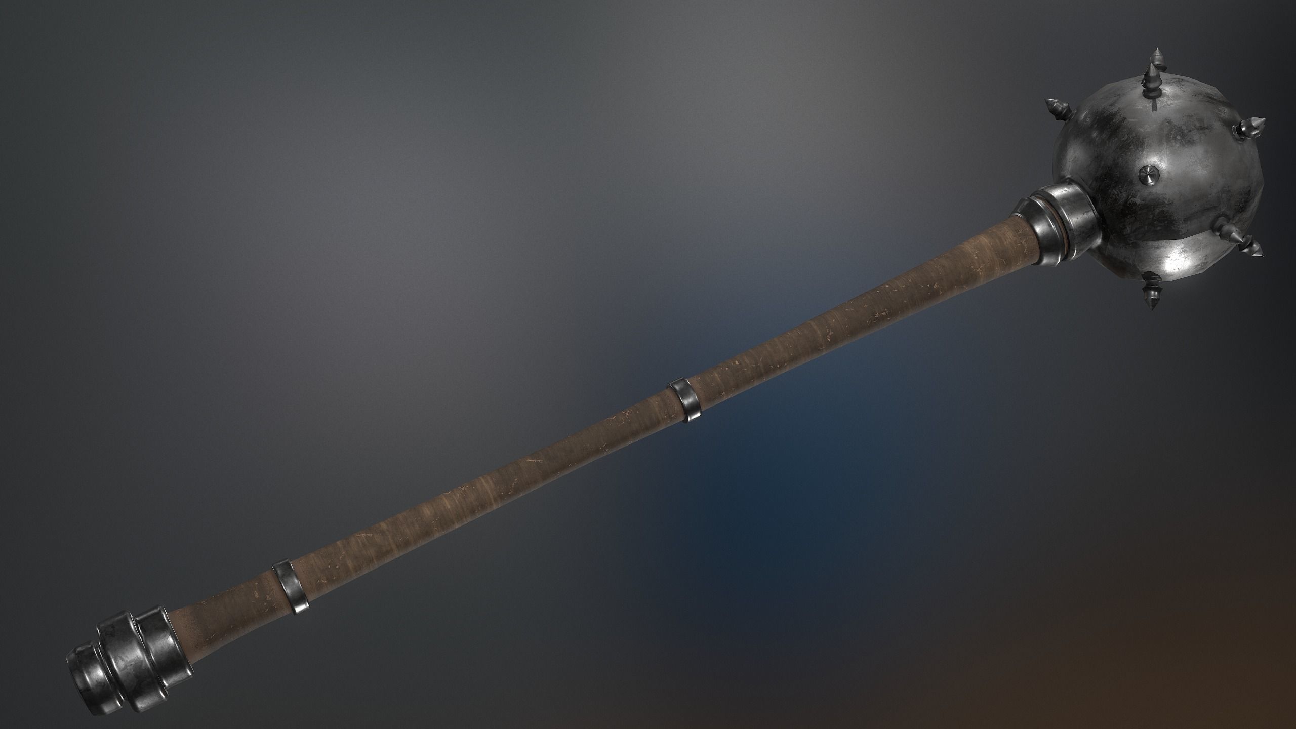 Medieval Weapons Mace Collection - 01 Low-poly 3D model_25