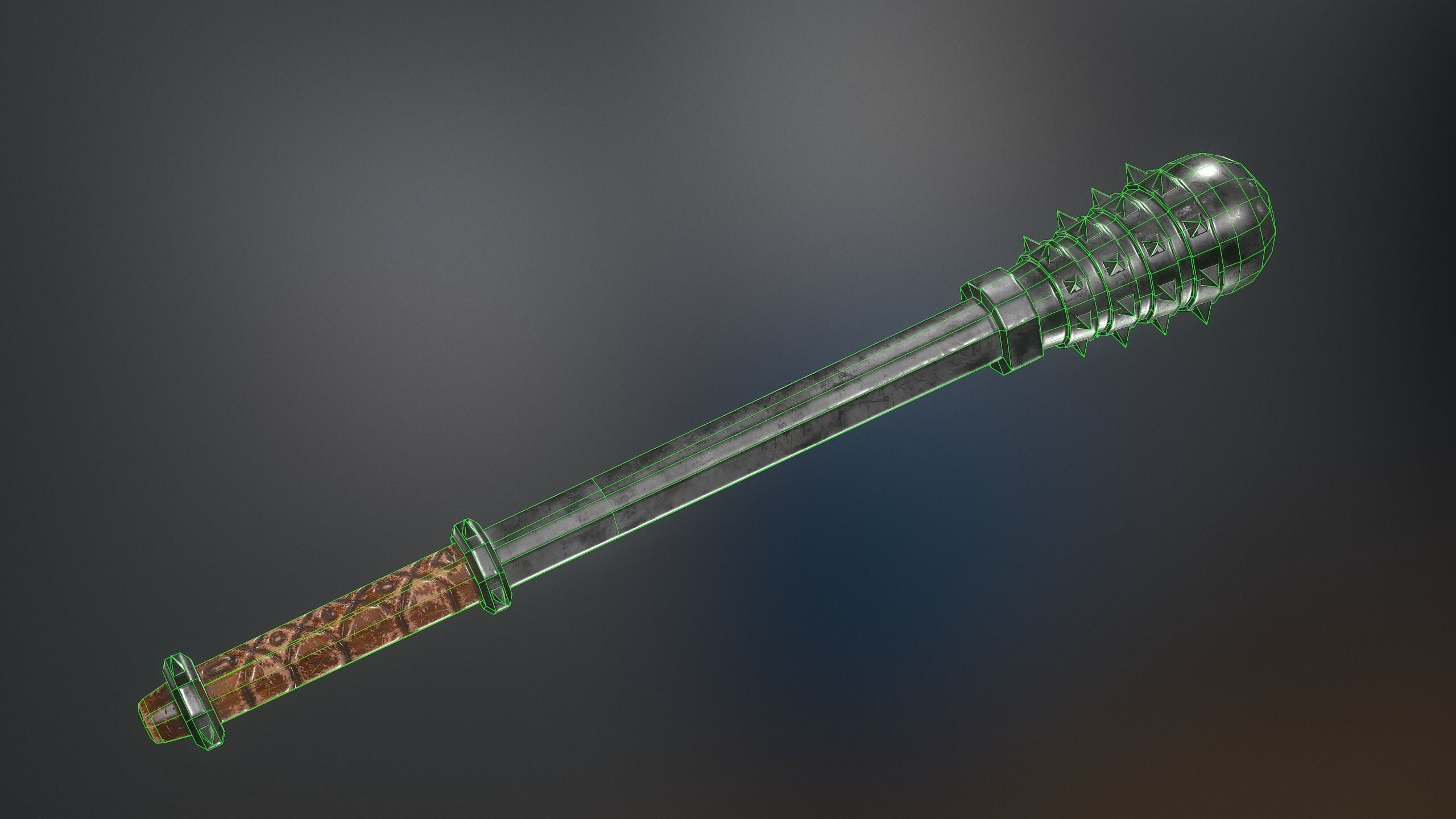 Medieval Weapons Mace Collection - 01 Low-poly 3D model_15