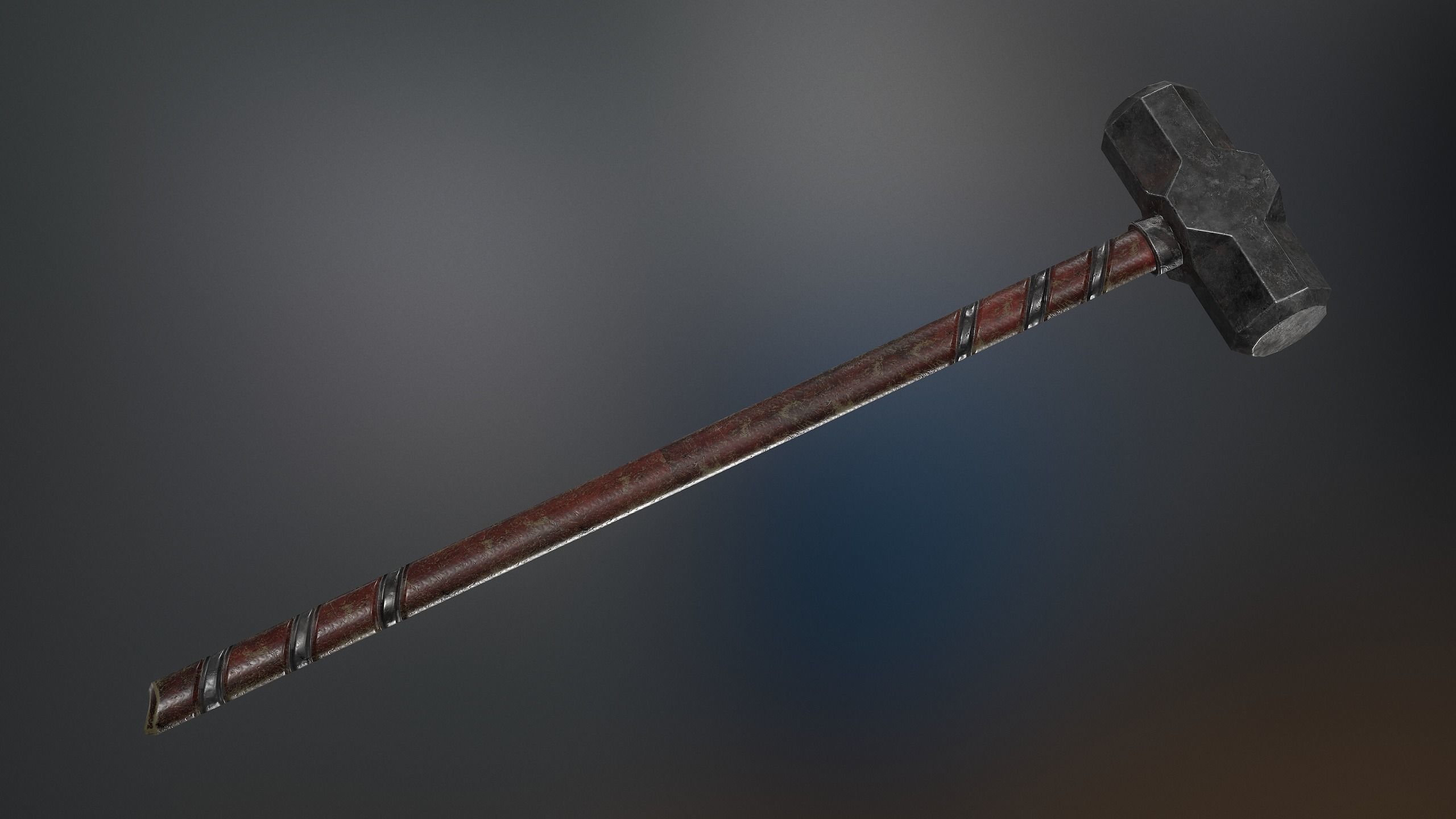 Medieval Weapons Mace Collection - 01 Low-poly 3D model_8