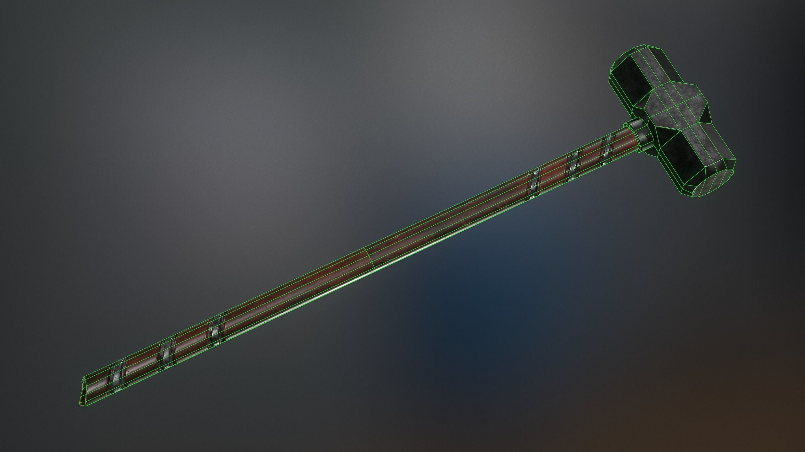 Medieval Weapons Mace Collection - 01 Low-poly 3D model_9