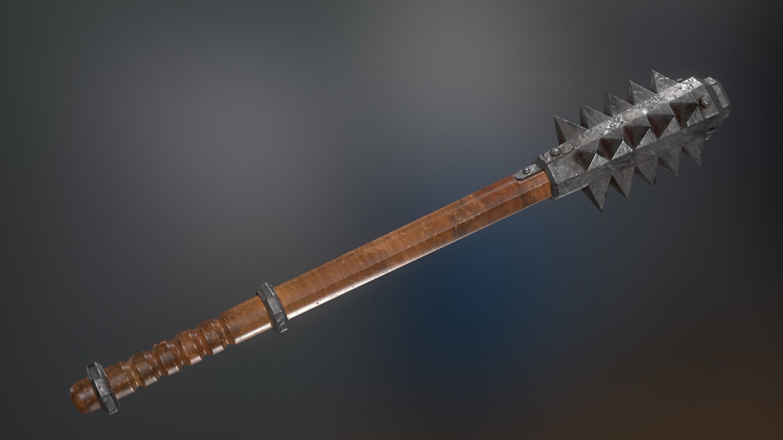 Medieval Weapons Mace Collection - 01 Low-poly 3D model_23