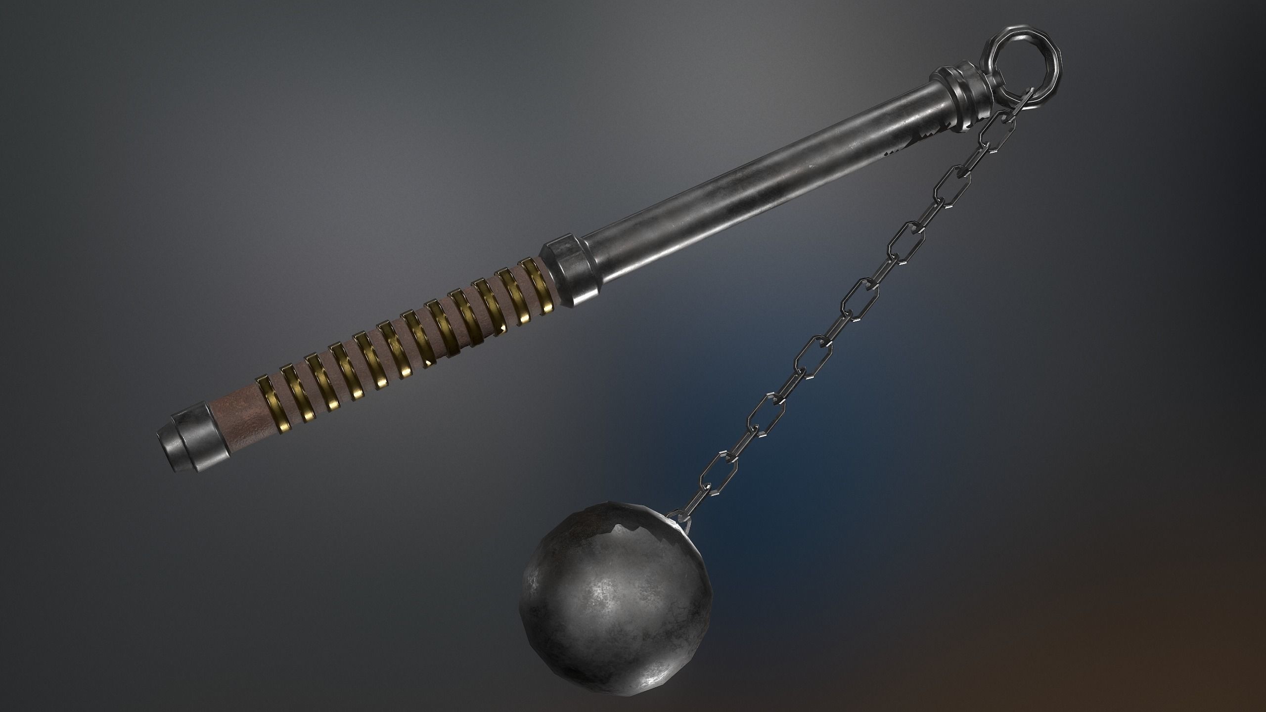 Medieval Weapons Mace Collection - 01 Low-poly 3D model_31