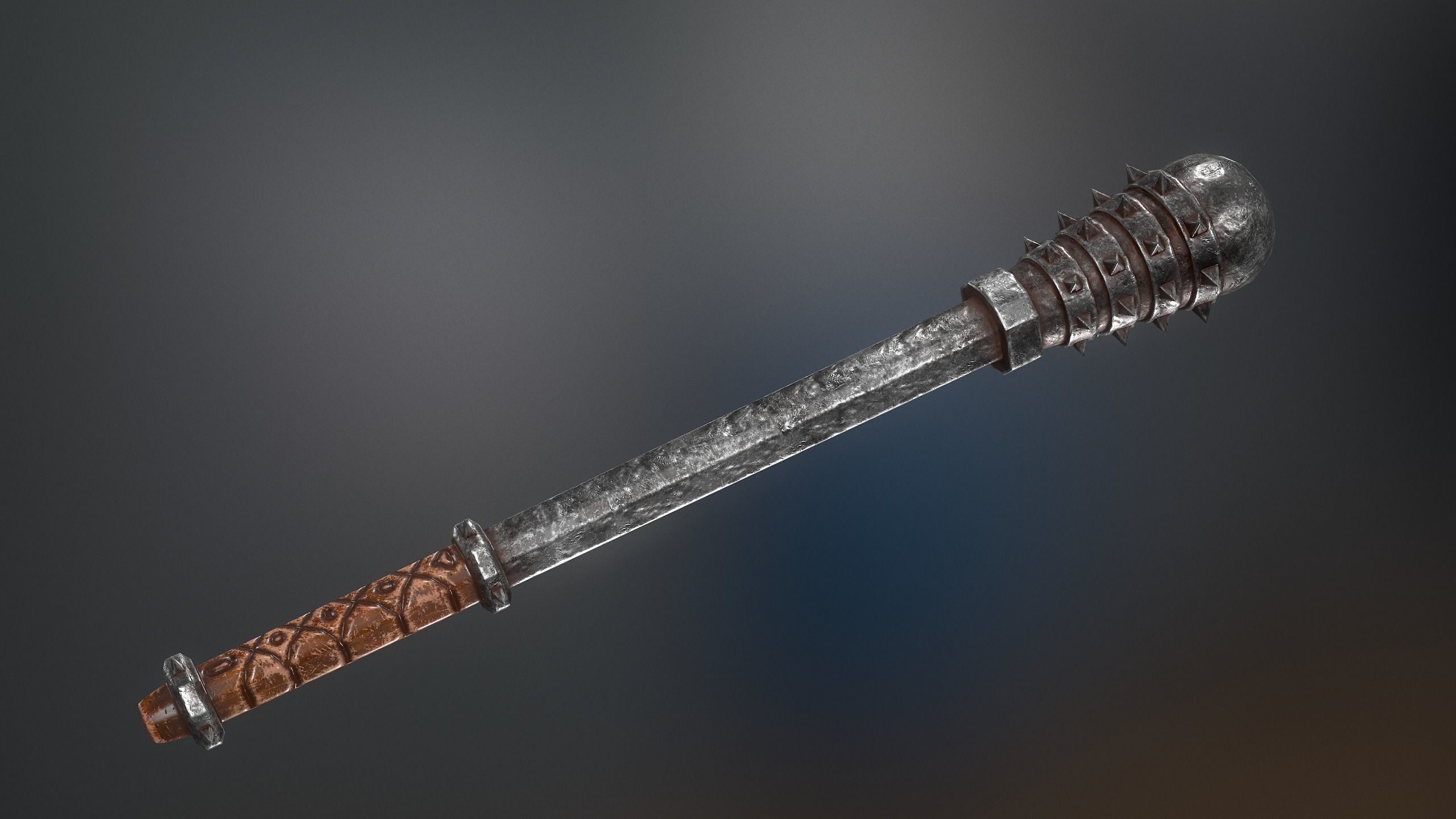 Medieval Weapons Mace Collection - 01 Low-poly 3D model_14