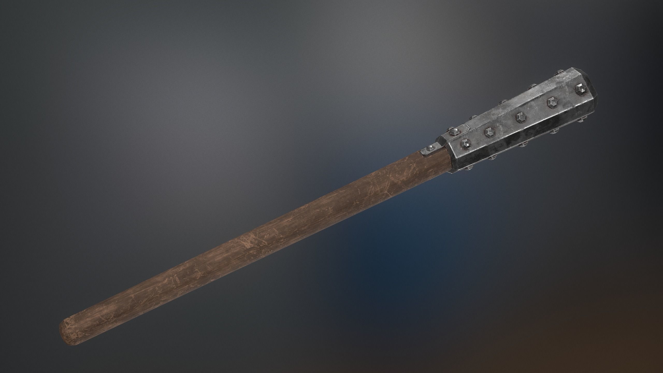 Medieval Weapons Mace Collection - 01 Low-poly 3D model_19