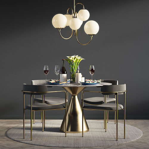 Dinning Set 06 3D model