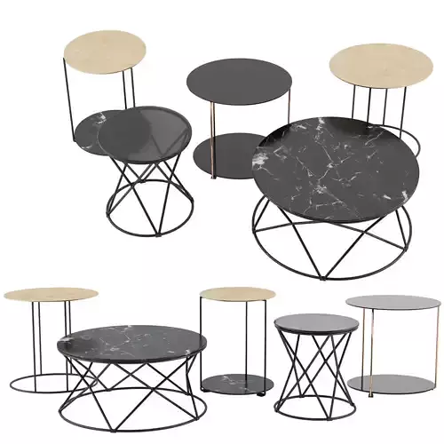 Moi Mio Coffee Side Tables by Christine Kroencke