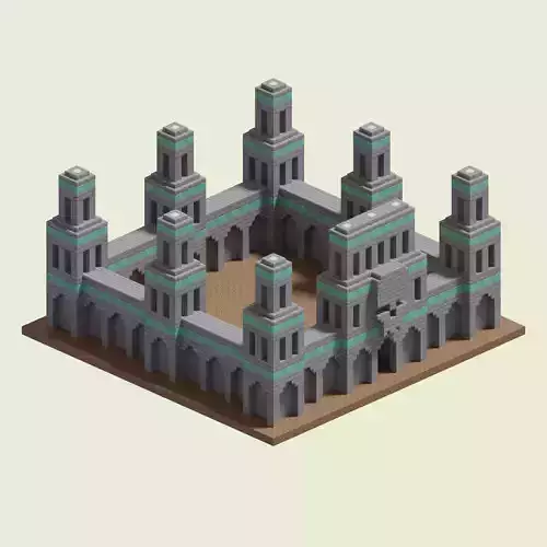 Necropolis Walls 3D model
