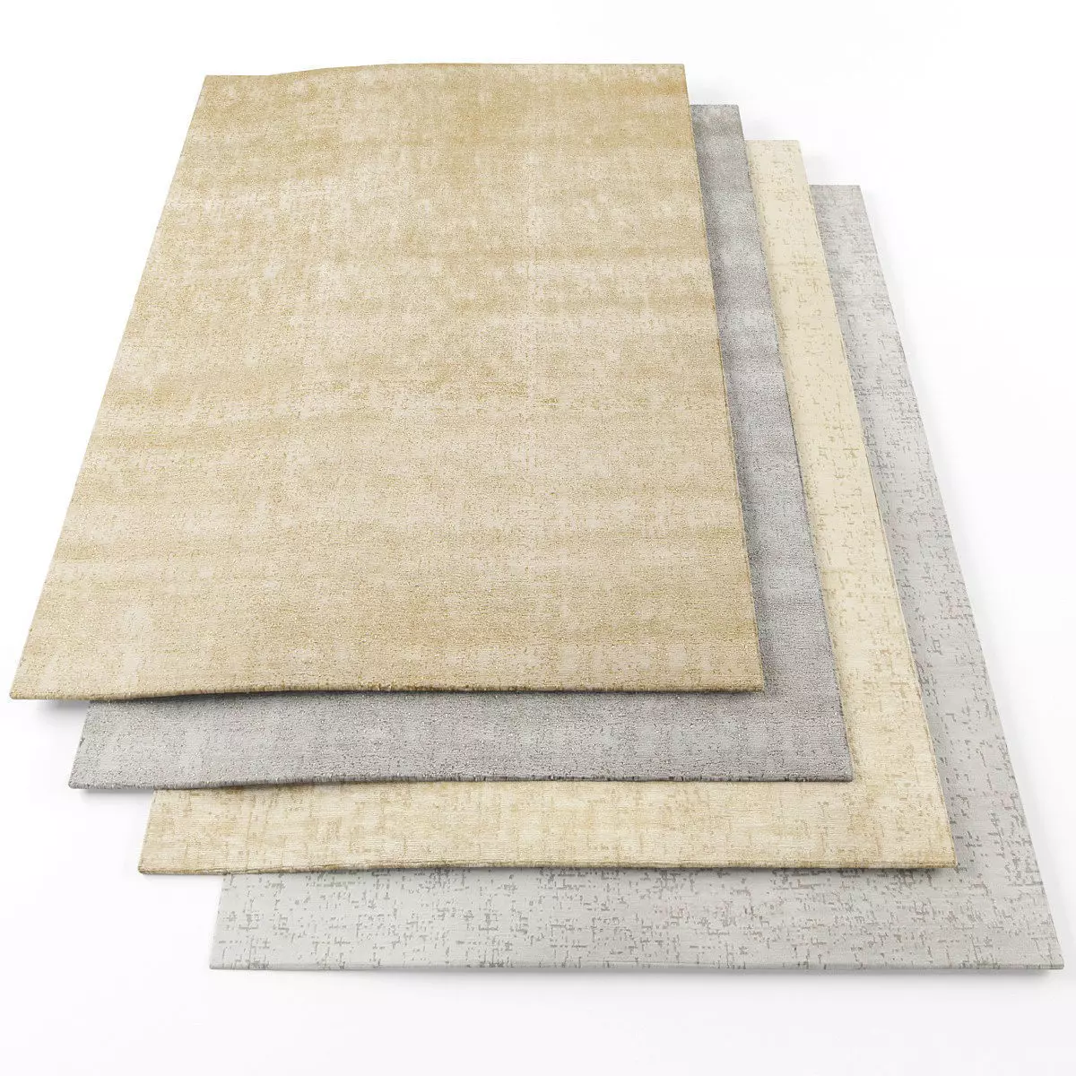 Rugs-873 three rugs Low-poly 3D model_0