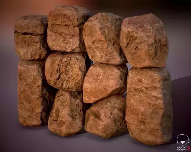 Rock Boulder Pack 01 -  PBR 4K