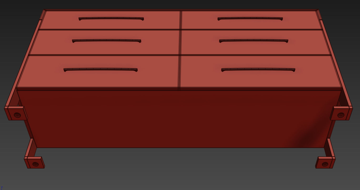 Melody Sideboard  nightstand by Carson 3D model_8