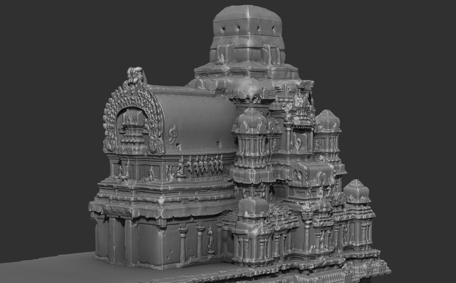 Hazara Rama Temple replica 3D print model_1