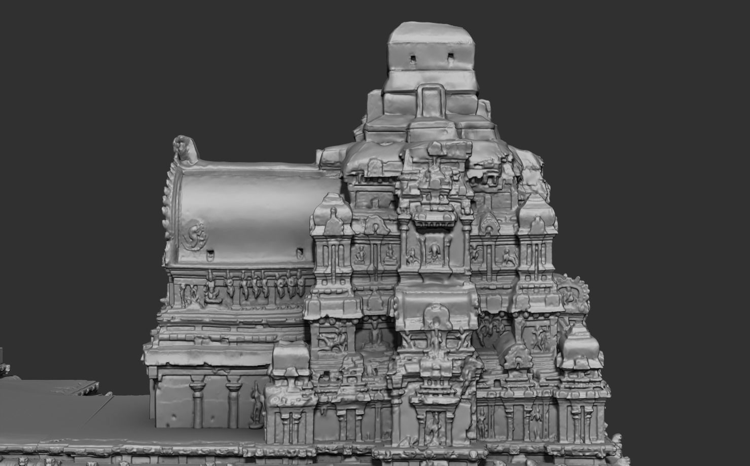Hazara Rama Temple replica 3D print model_11
