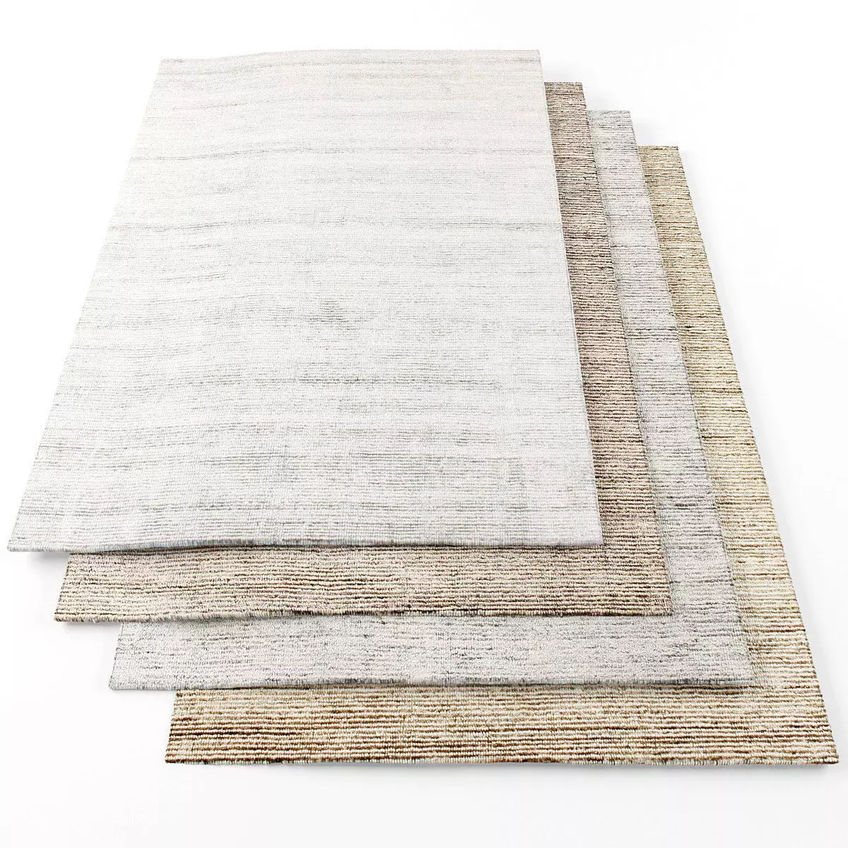 Rugs-884 three rugs Low-poly 3D model_0