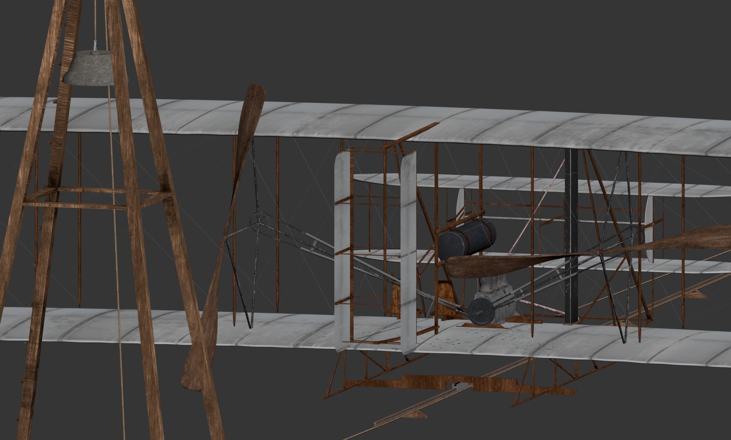 Flyer - Wright 3D model_2