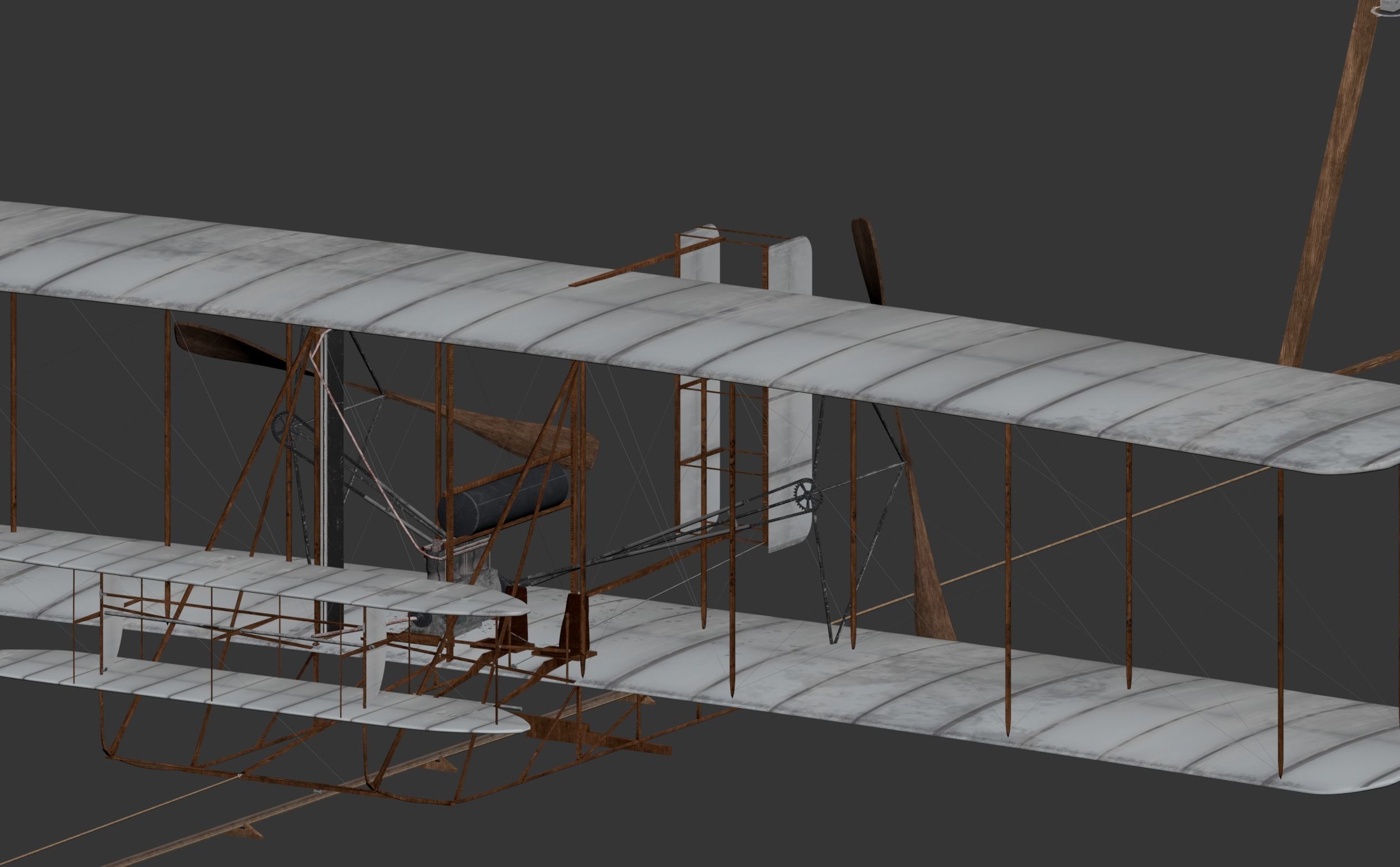 Flyer - Wright 3D model_1