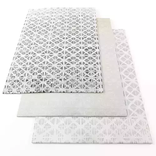 Rugs-888 three rugs with geometric patterns