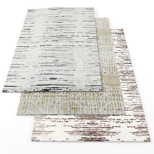 Rugs-889 birch area rug Low-poly 3D model