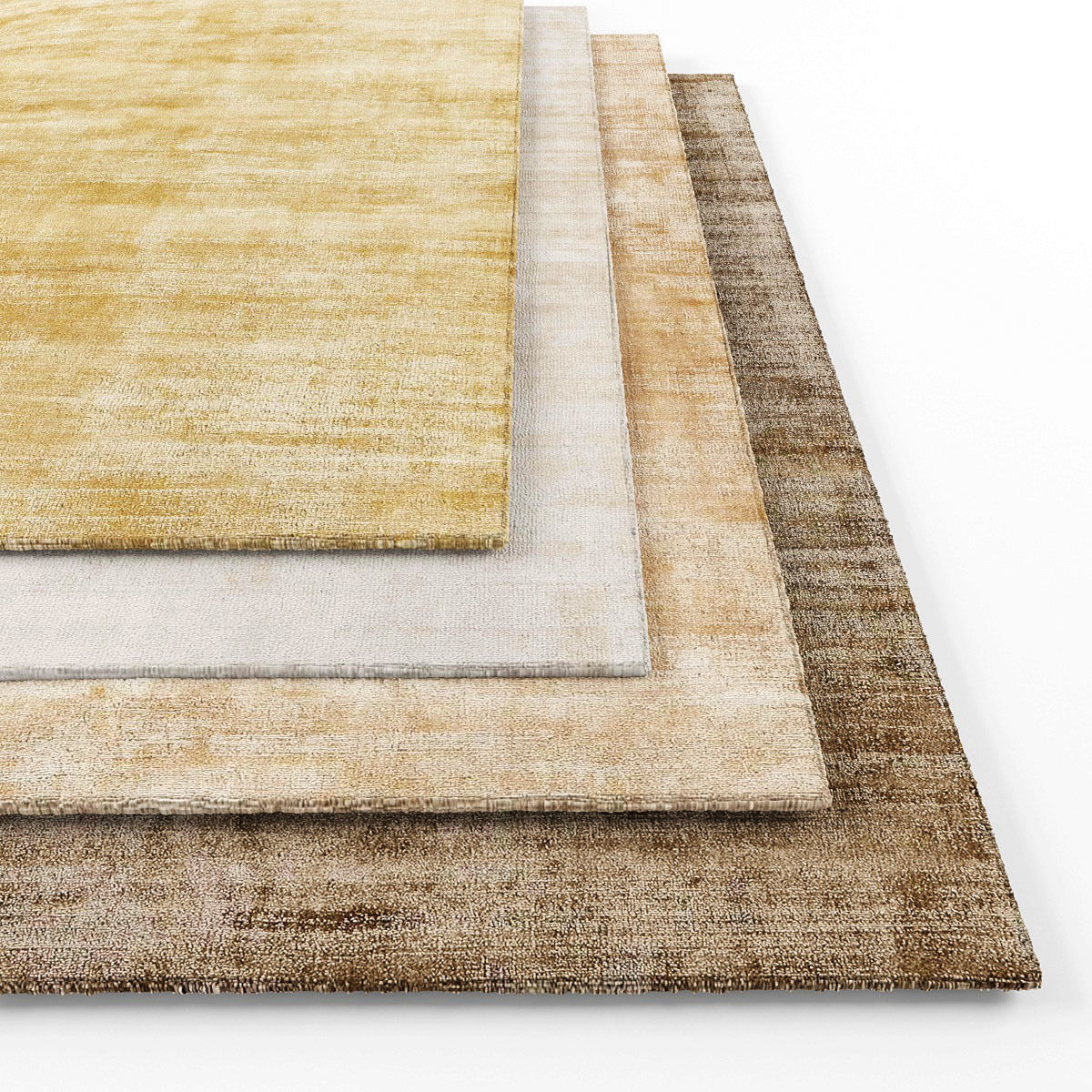 Rugs-893 set of three rugs Low-poly 3D model_1