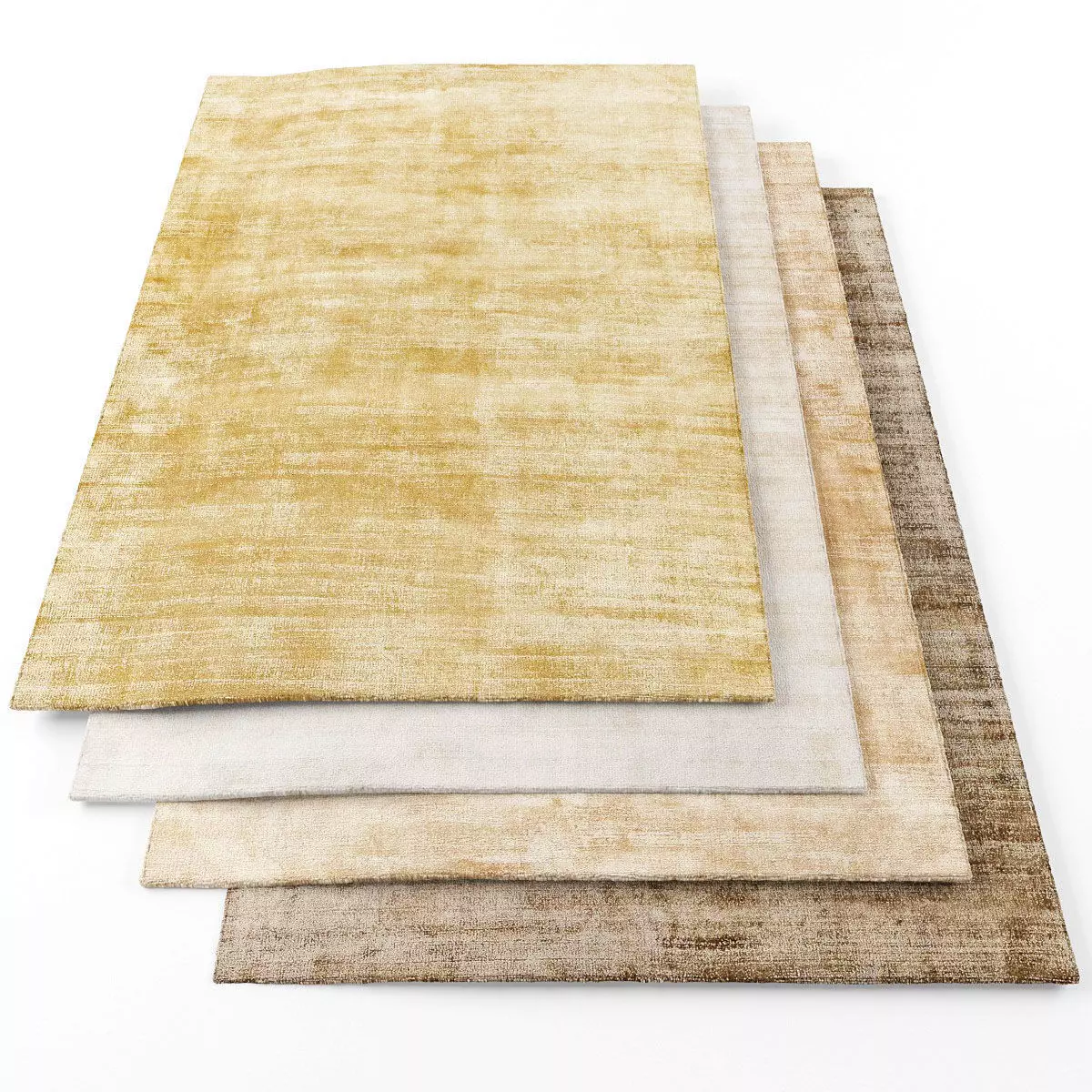 Rugs-893 set of three rugs Low-poly 3D model_0