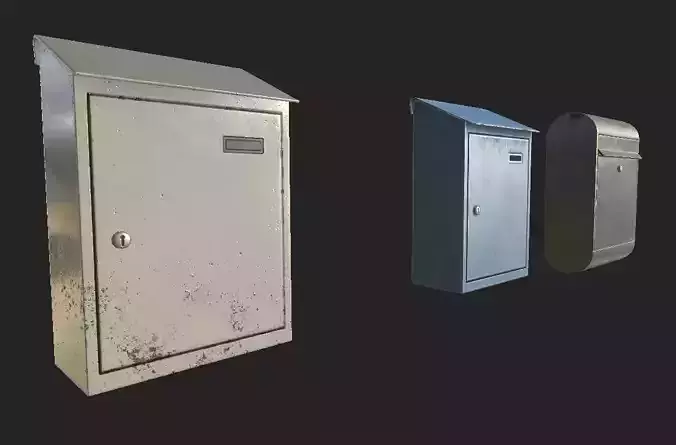 Mailboxes mailbox Low-poly 3D model