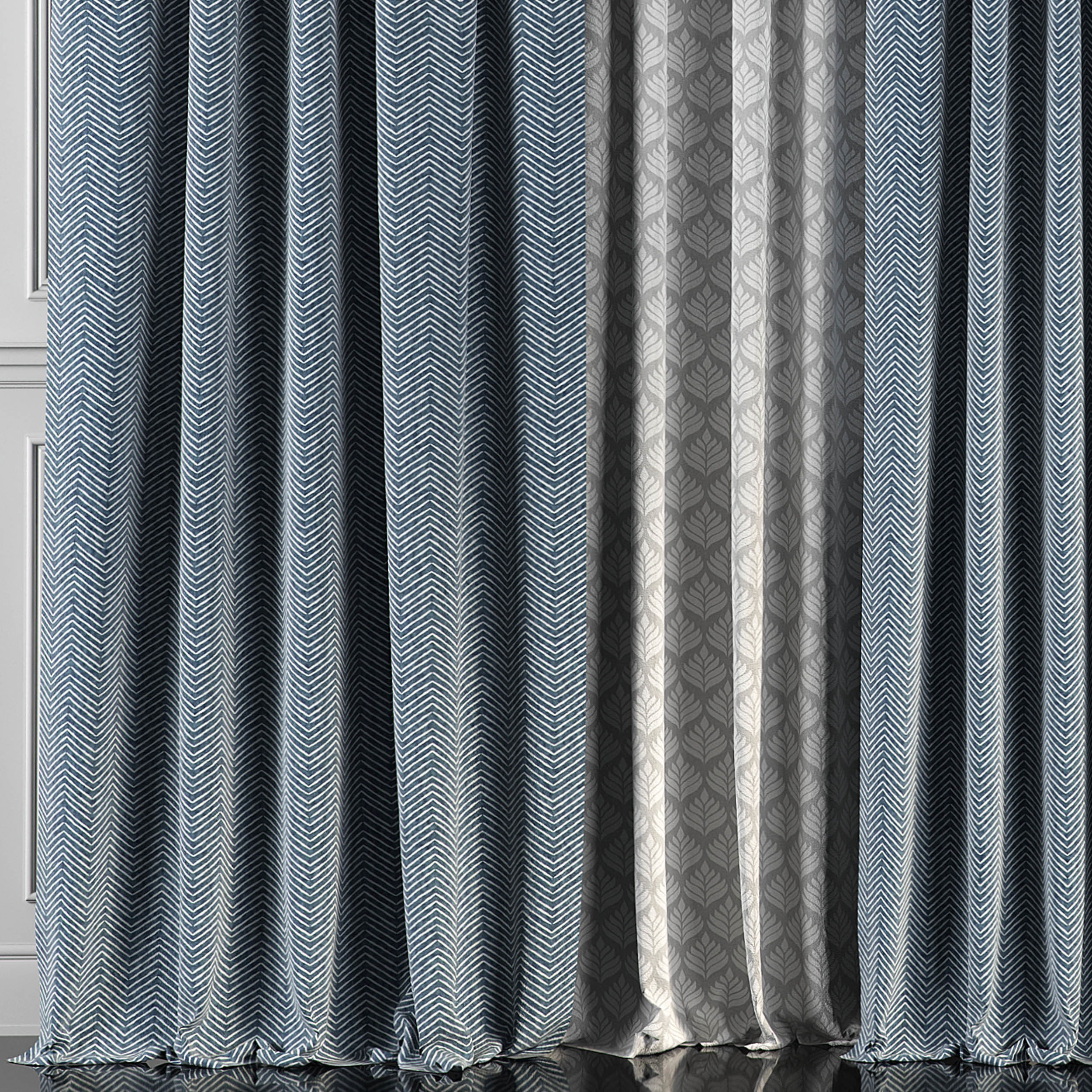 Curtain Set 75 3D model_2